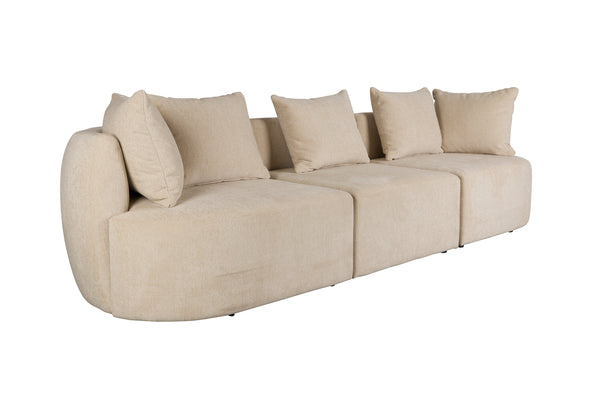 Rocca 4,5-zitsbank latte/ beige