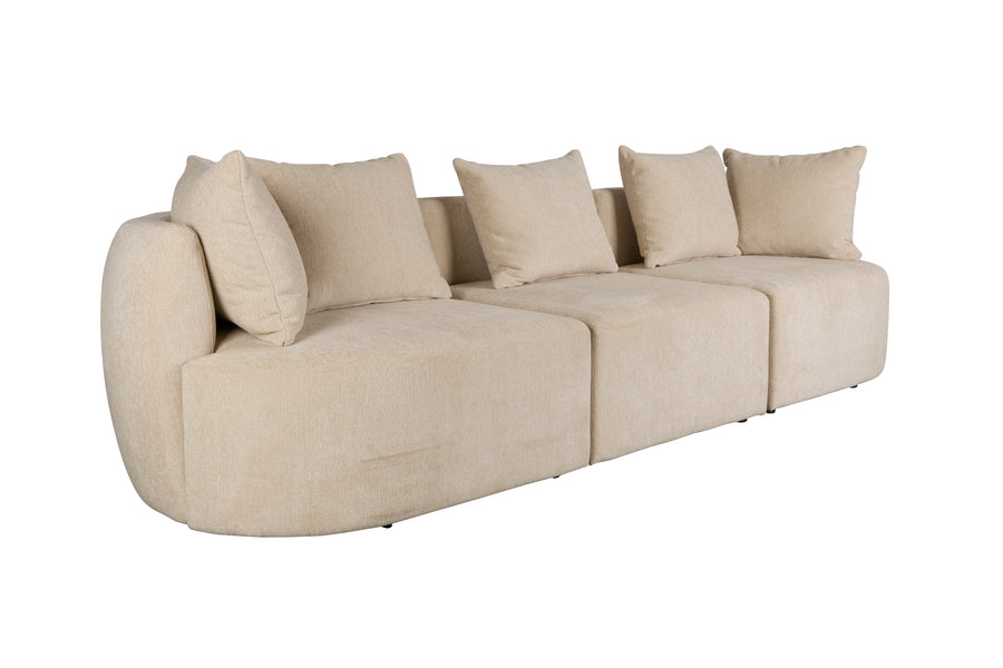 Rocca 4,5-zitsbank latte/ beige