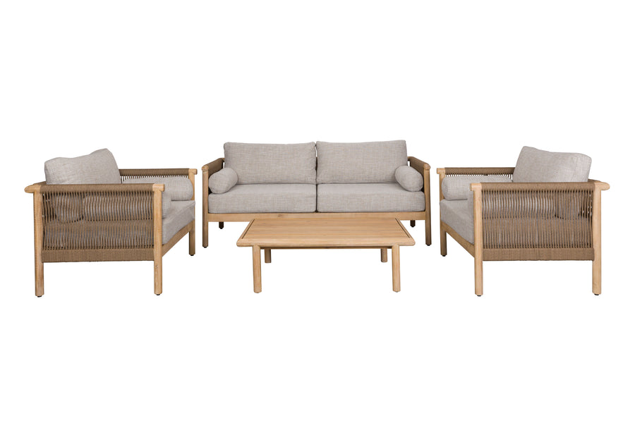 Tuinset Oasis (bank + salontafel + 2 loungestoelen)