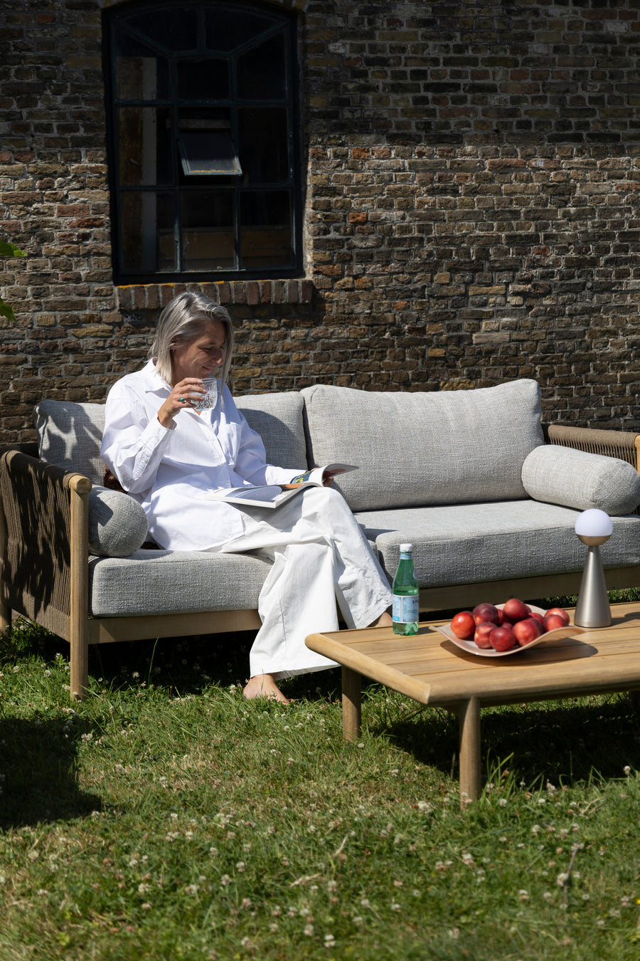 Tuinset Oasis (bank + salontafel + 2 loungestoelen)
