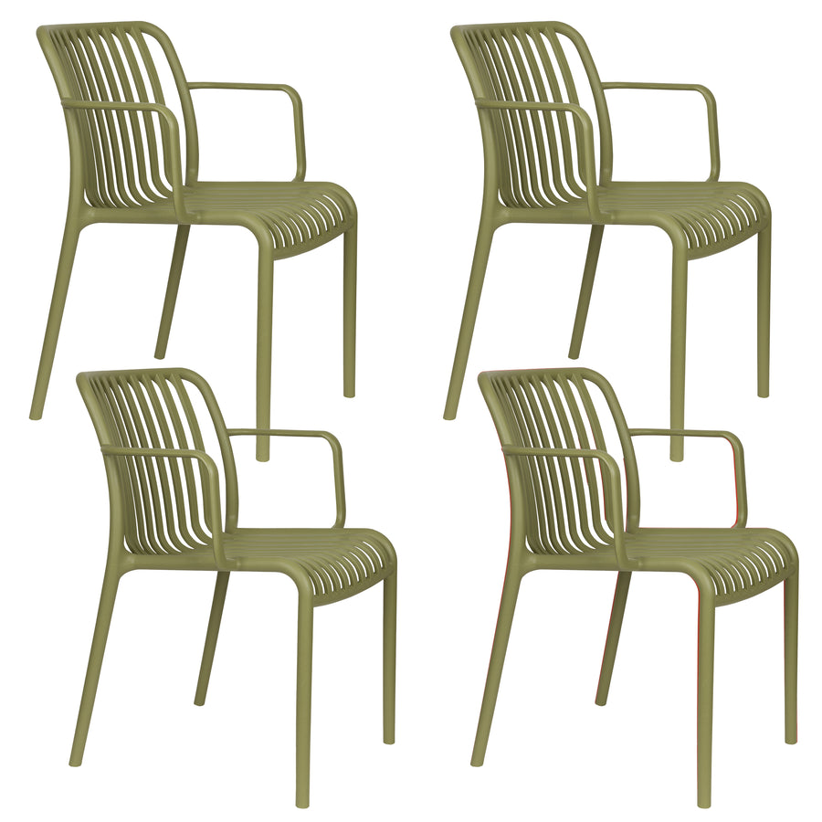 Buitenfauteuil Mante Groen (set of 4)