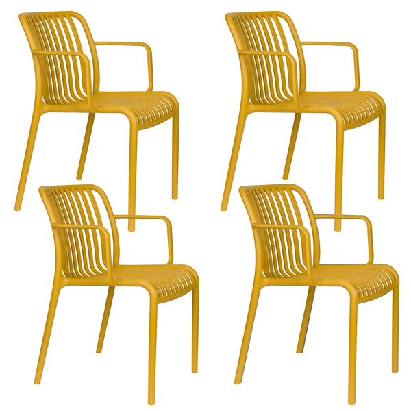 Buitenfauteuil Mante Oker (set of 4)
