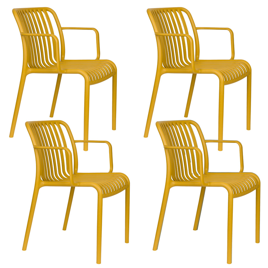 Buitenfauteuil Mante Oker (set of 4)