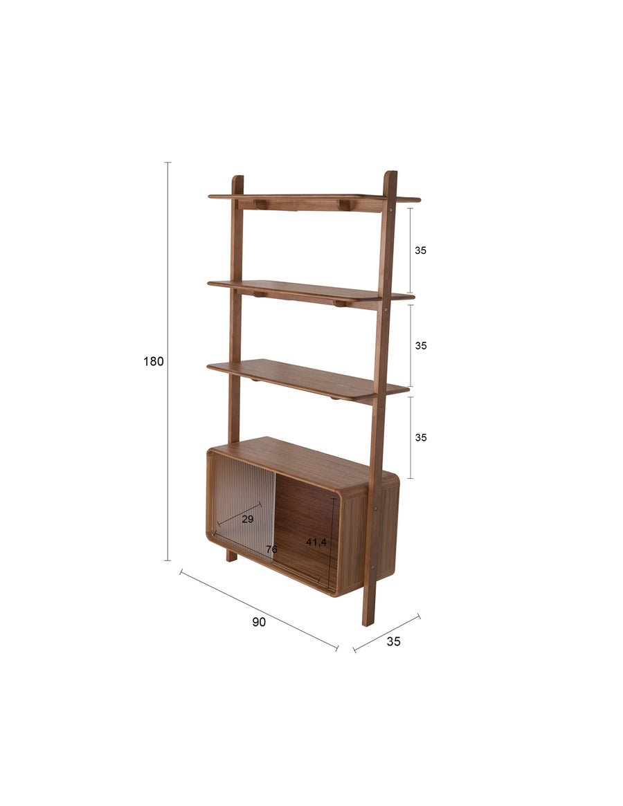 Kast Rise Notenhout