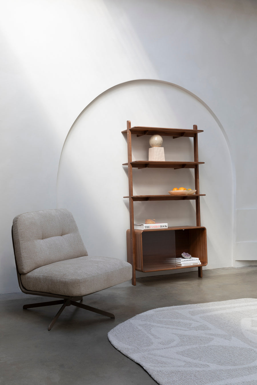 Kast Rise Notenhout