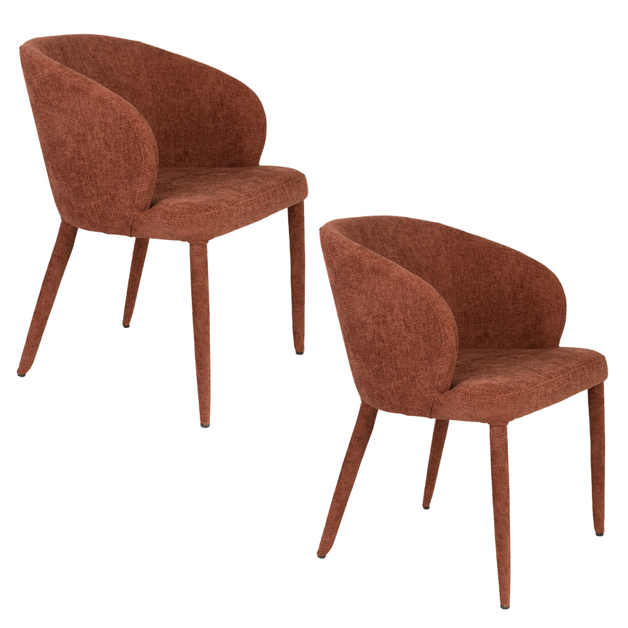 Stoel Tamsin Oranje (set of 2)