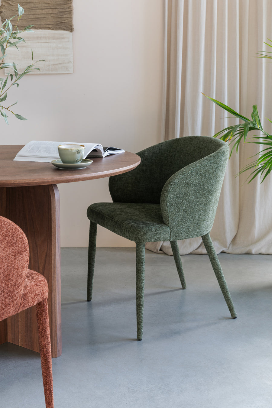 Stoel Tamsin Groen (set of 2)