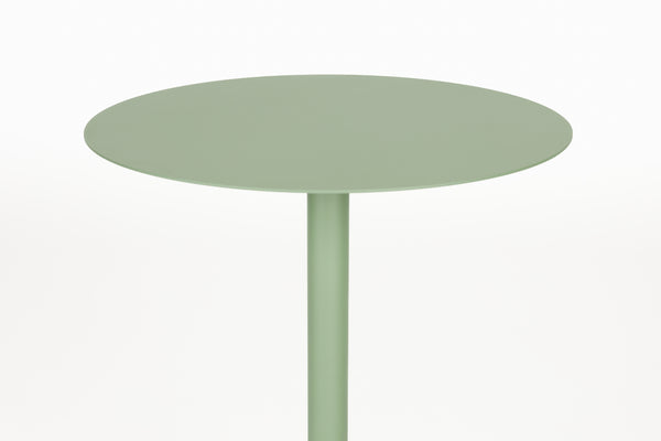 Snow bijzettafel rond 35 cm metaal groen