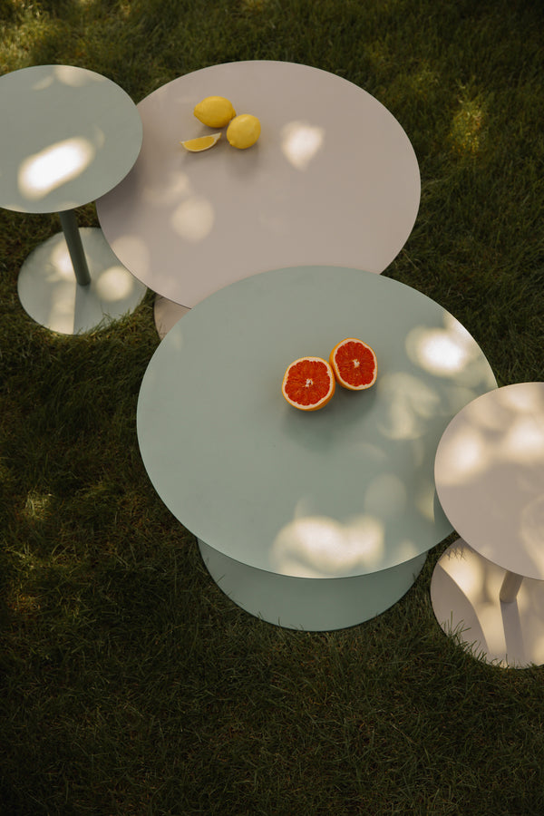 Snow salontafel rond 60 cm metaal groen