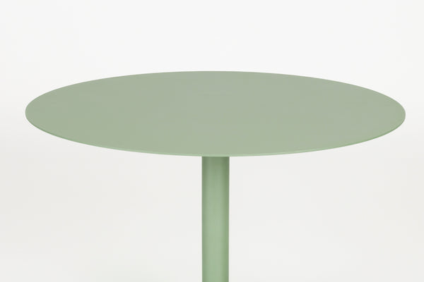 Snow bistrotafel rond 57 cm metaal groen