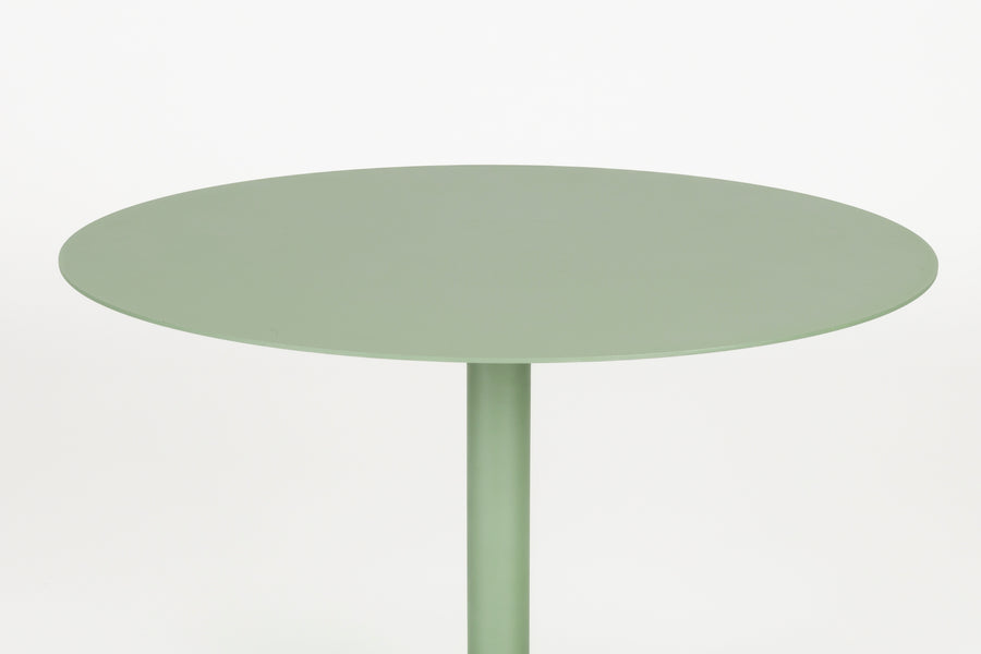 Snow bistrotafel rond 57 cm metaal groen