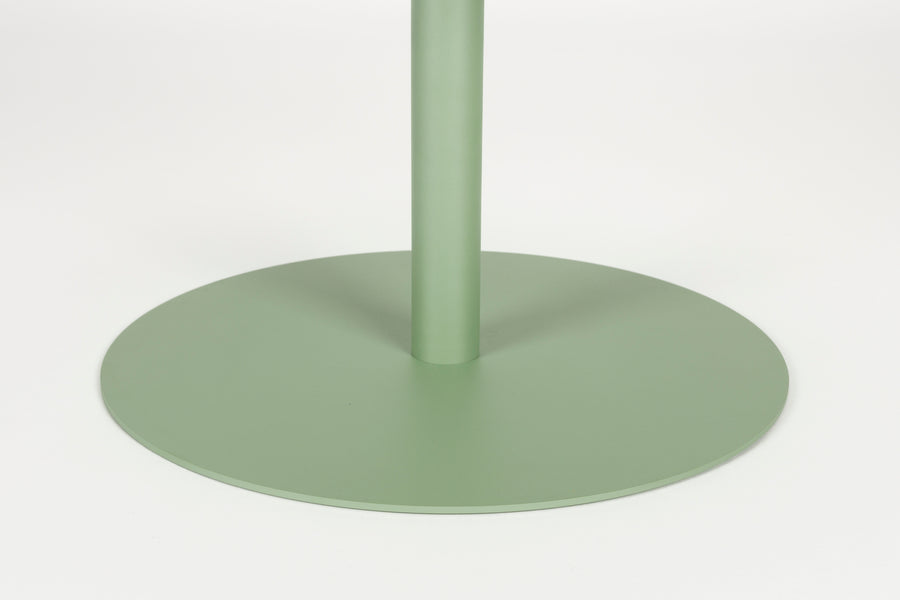 Snow bistrotafel rond 57 cm metaal groen