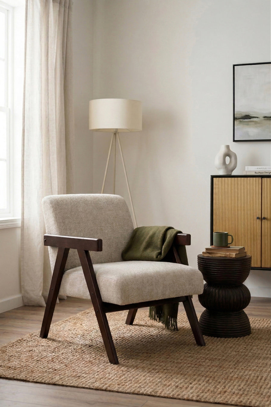 Loungestoel Panadero Notenhout