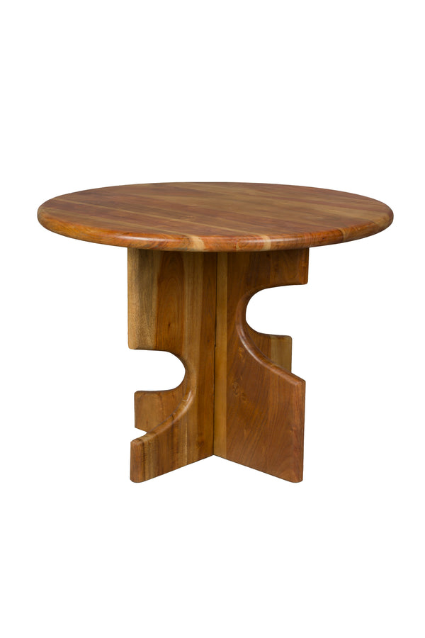 Morgan bijzettafel rond hout