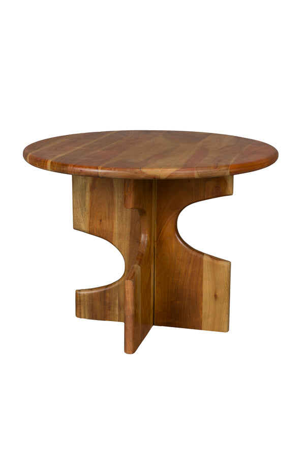 Morgan bijzettafel rond hout