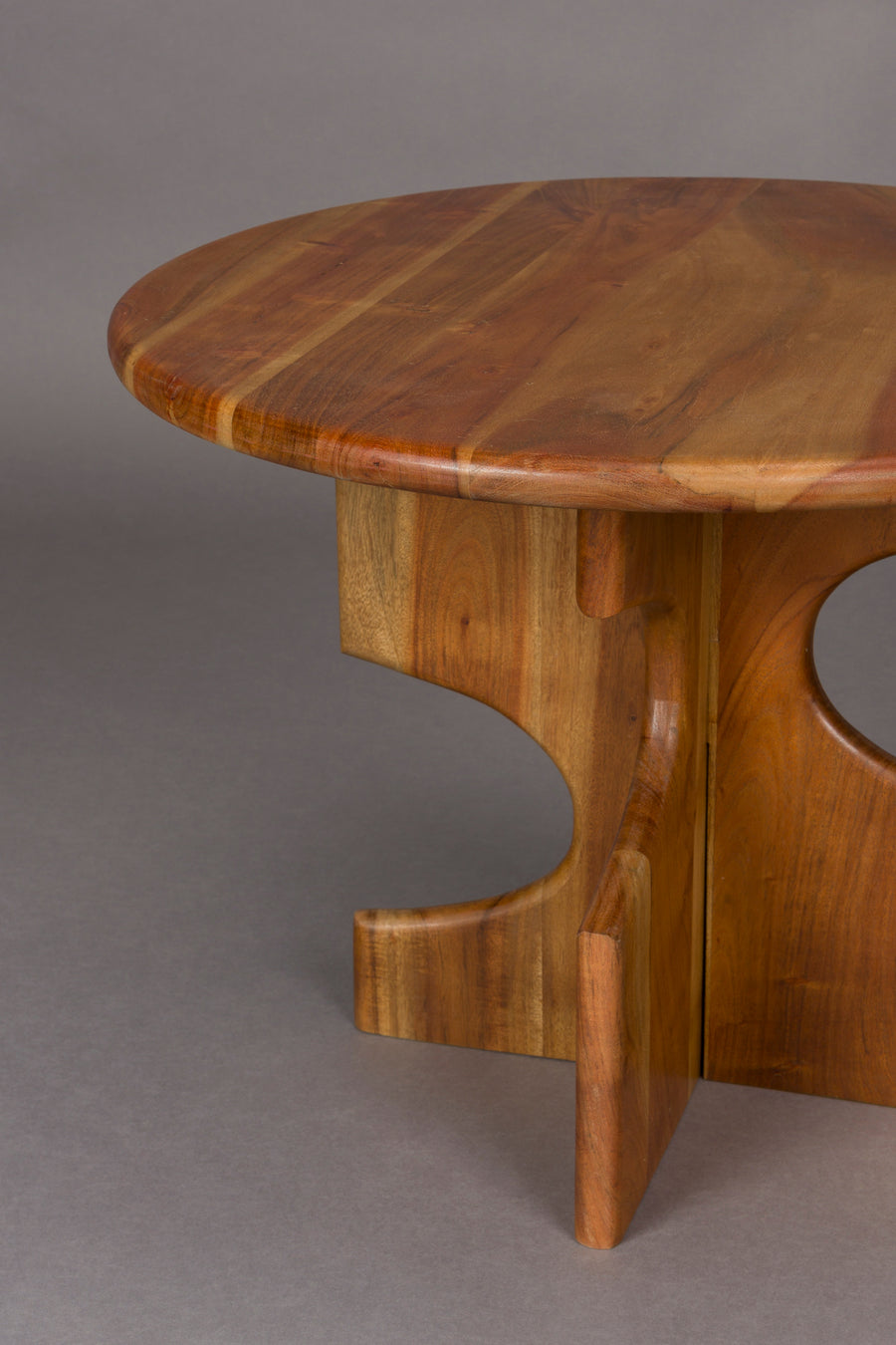 Morgan bijzettafel rond hout