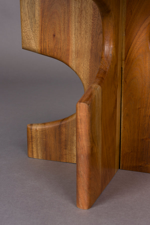 Morgan bijzettafel rond hout