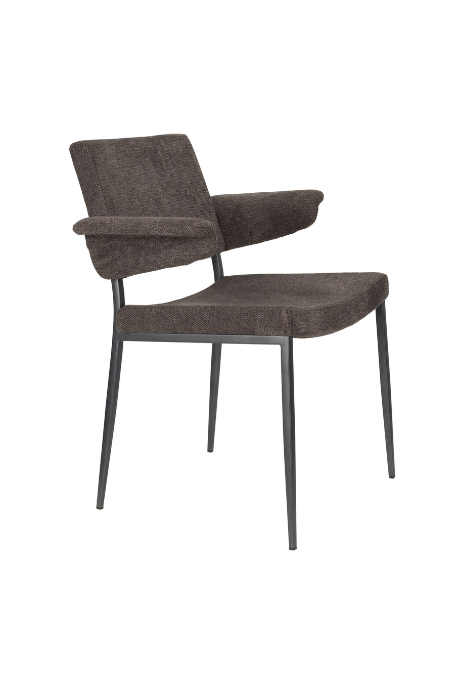 Portland eetkamerstoel armleuning grijs (set of 2)