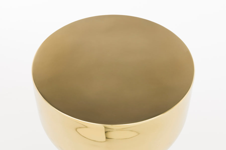 Gonna make you sweat bijzettafel rond 29 cm metaal goud