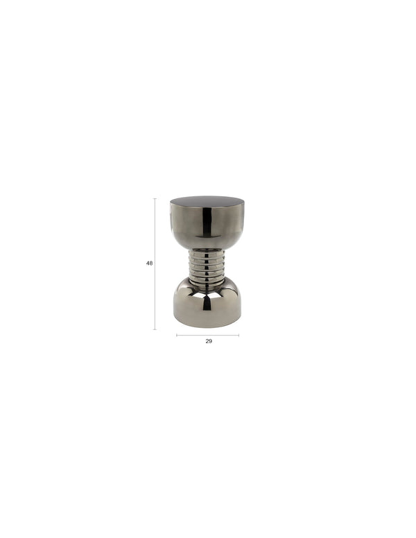 Gonna make you sweat bijzettafel rond 29 cm metaal zilver