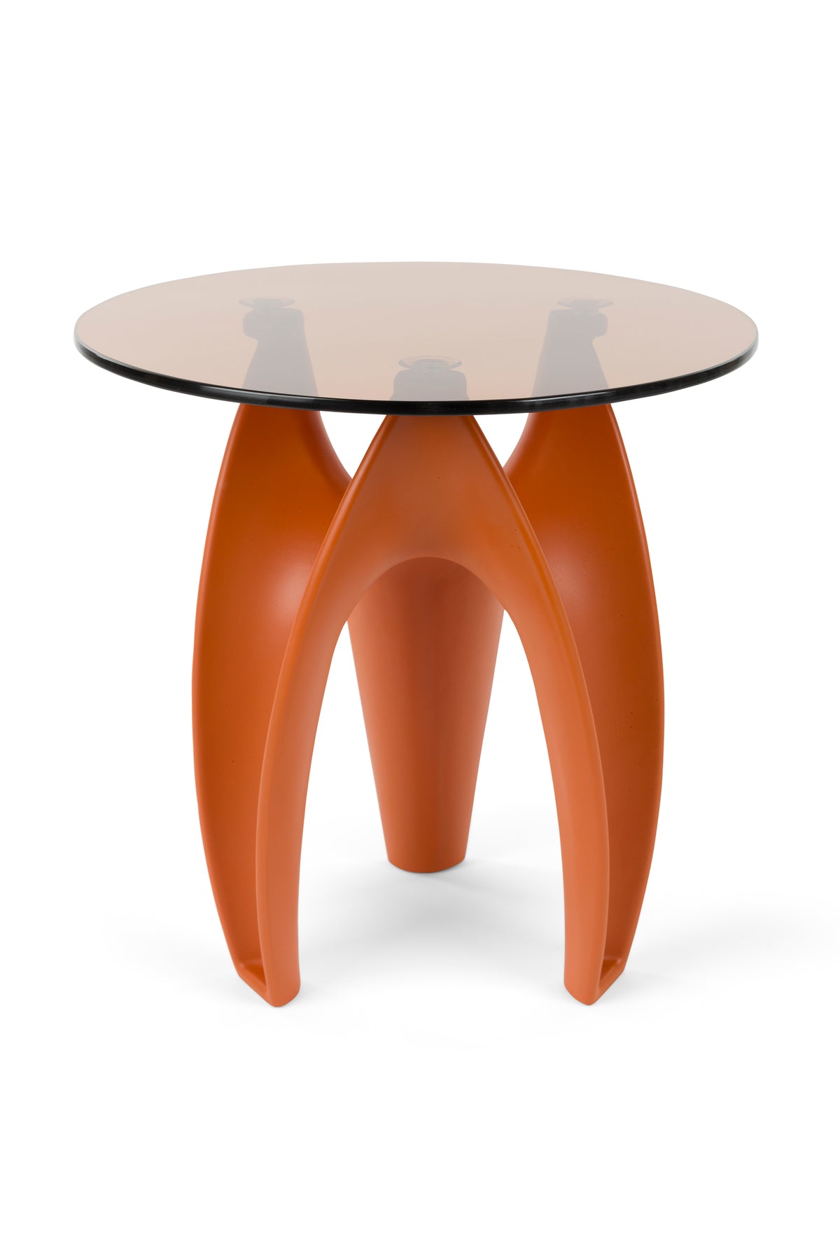 Hactua bijzettafel rond 40 cm glas