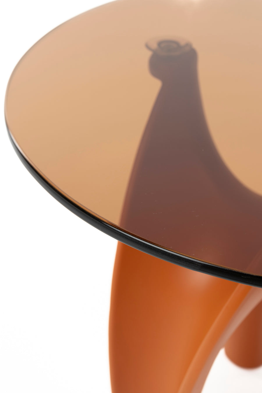 Hactua bijzettafel rond 40 cm glas