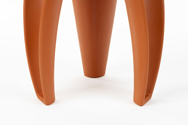 Hactua bijzettafel rond 40 cm glas