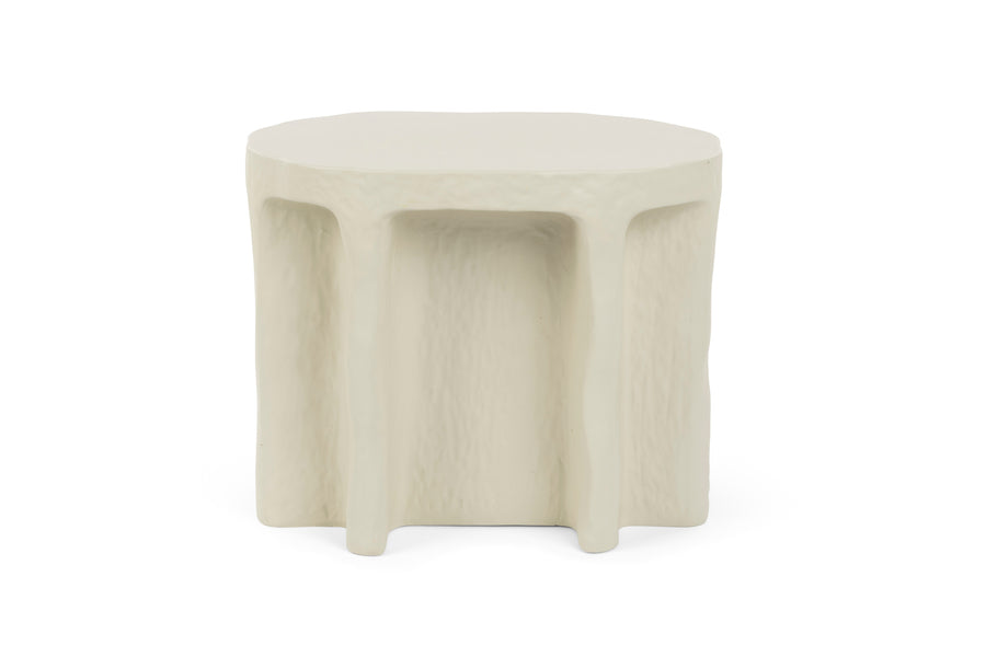 Born to be alive bijzettafel ovaal 60x45 cm beige