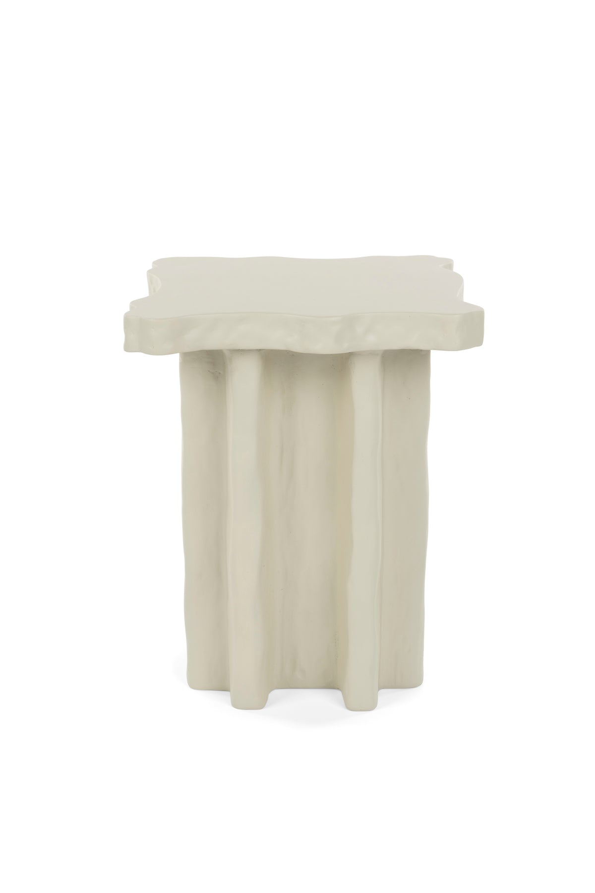 Born to be alive bijzettafel vierkant 41x41 cm beige