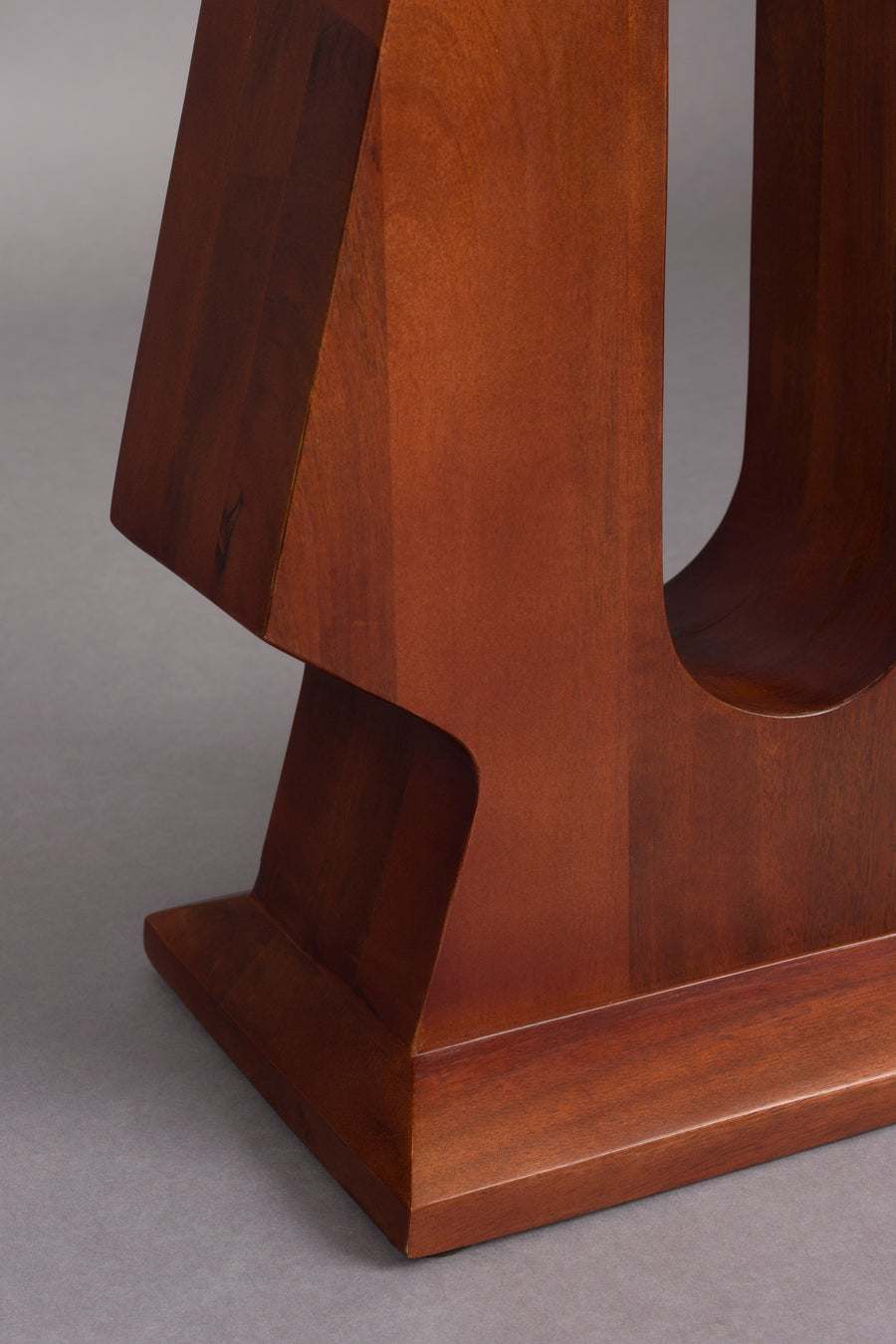 Pilaster bijzettafel rechthoek mangohout bruin