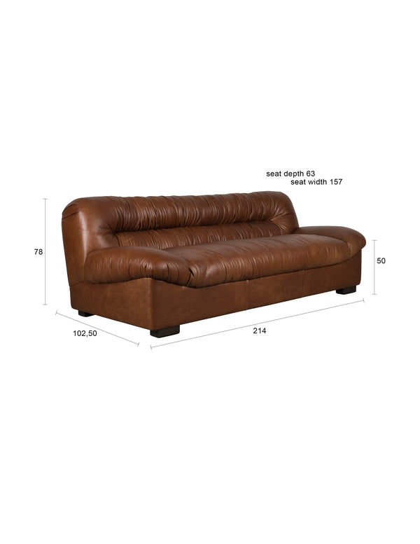 Bank Douglas Wax Leer Chocolate