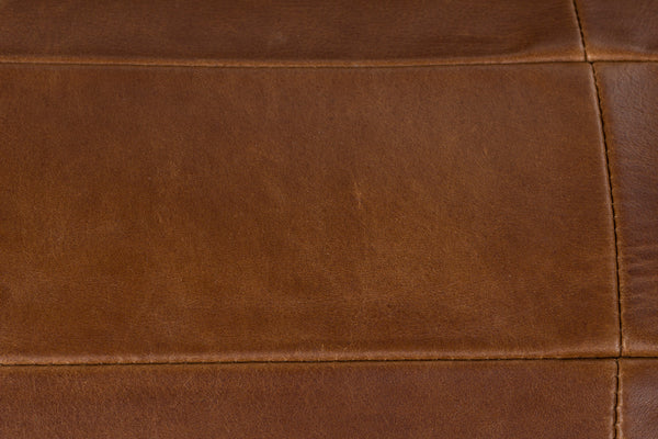 Loungestoel Wyatt Wax Leer Chocolate