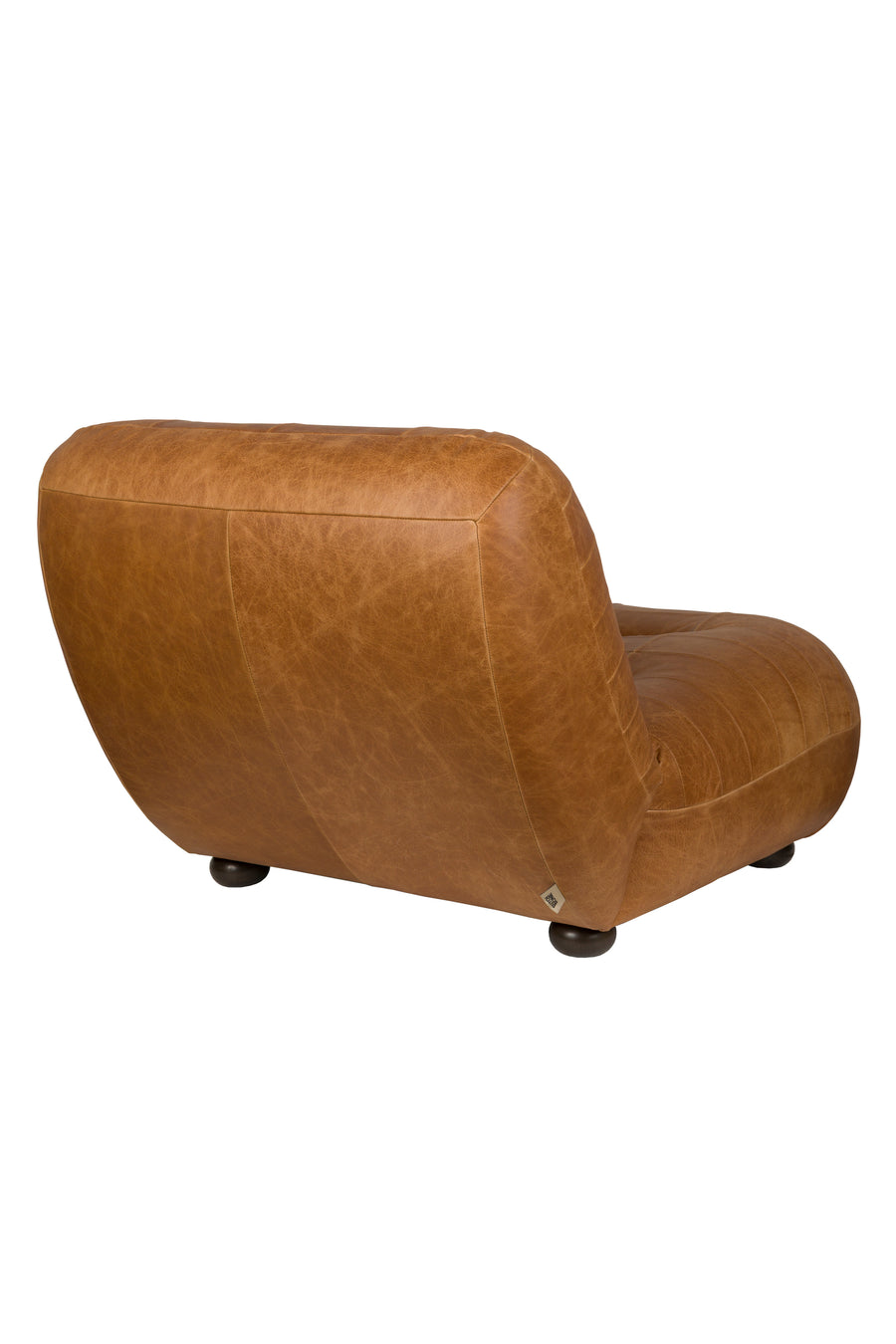 Loungestoel Wyatt Wax Leer Cognac