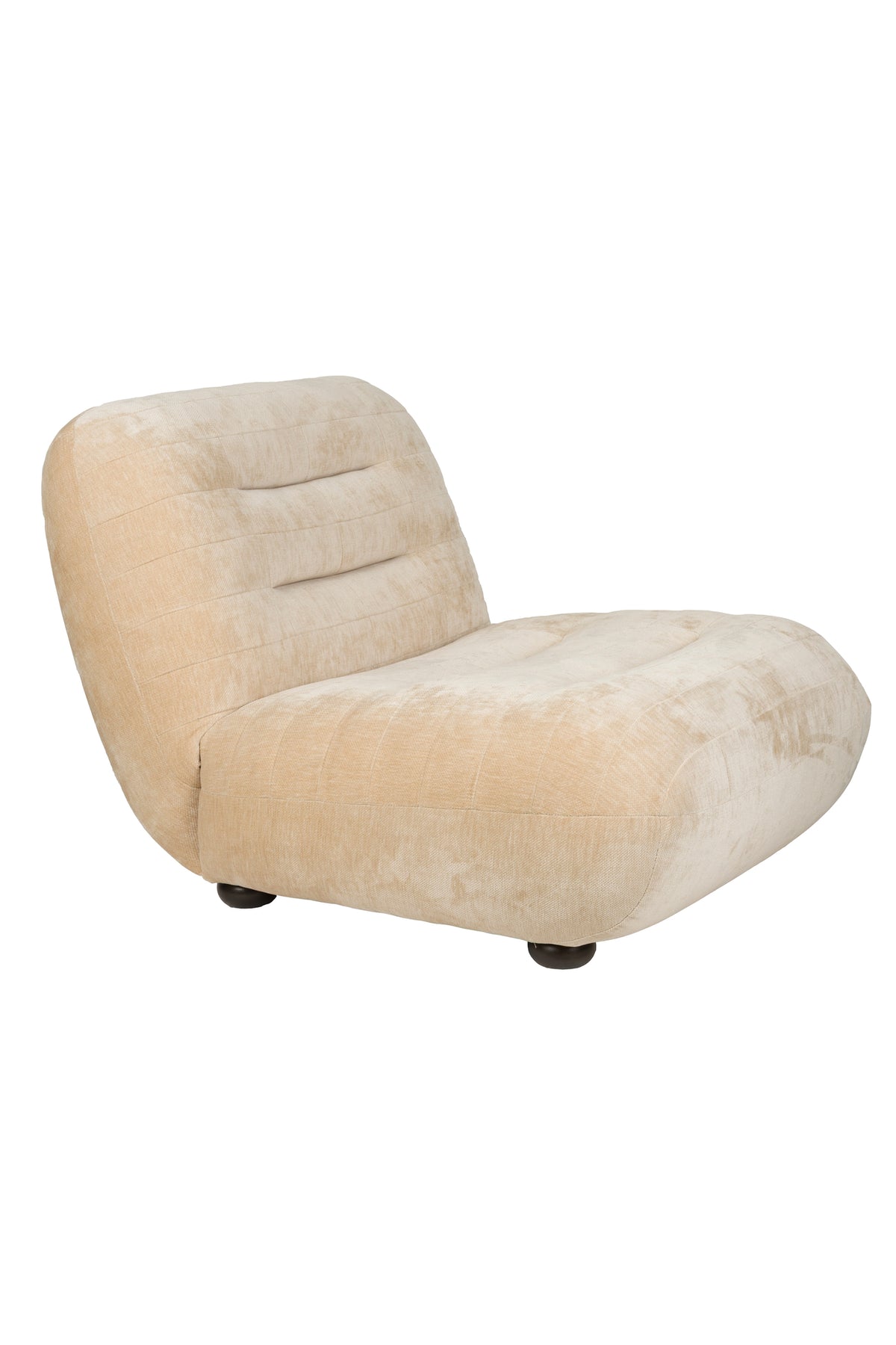 Loungestoel Wyatt Velours Beige