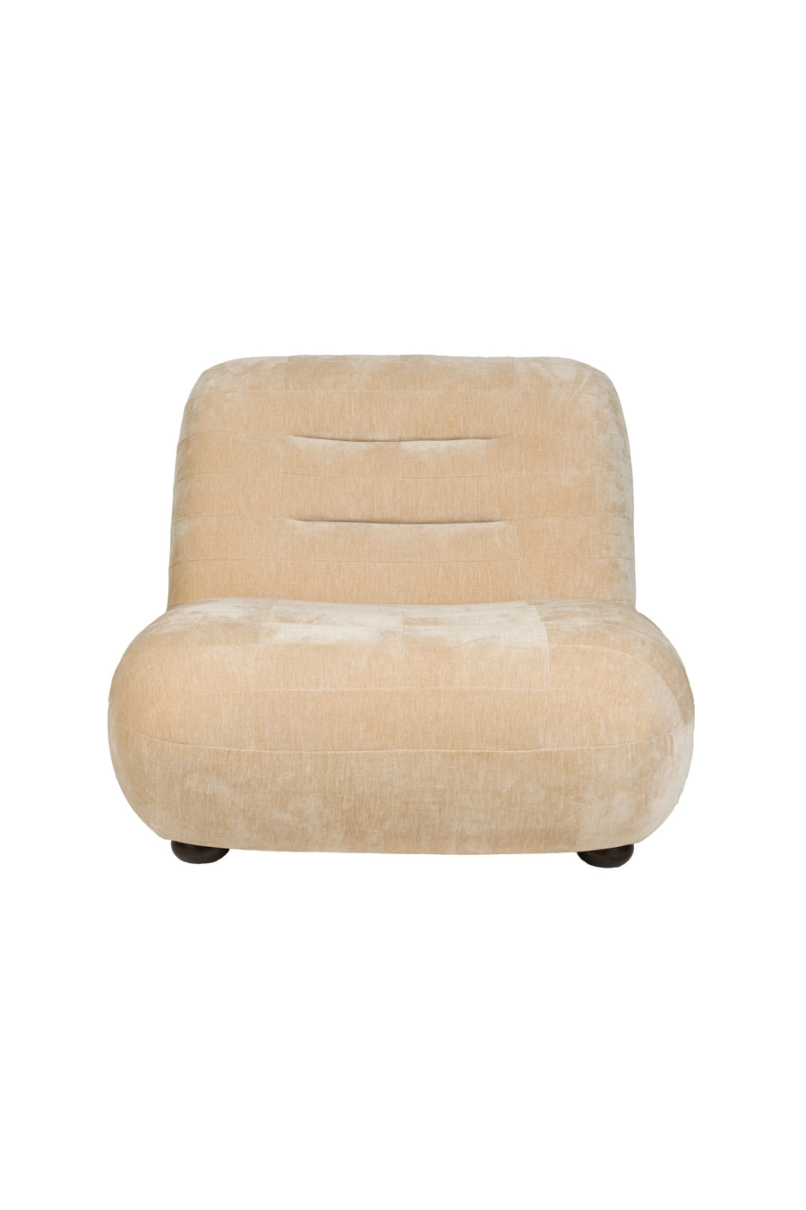Loungestoel Wyatt Velours Beige