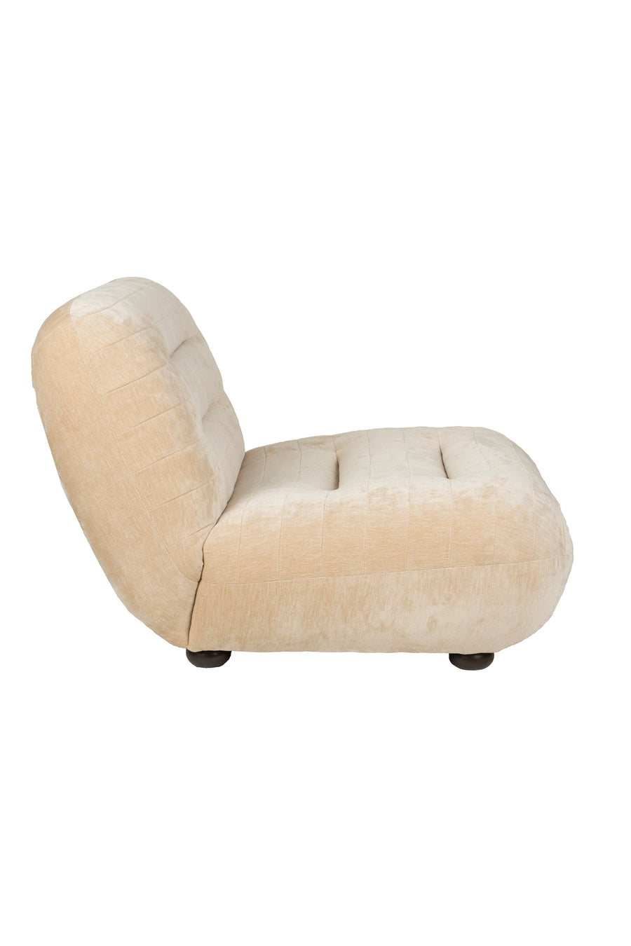 Loungestoel Wyatt Velours Beige
