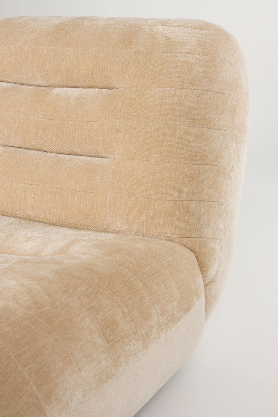 Loungestoel Wyatt Velours Beige