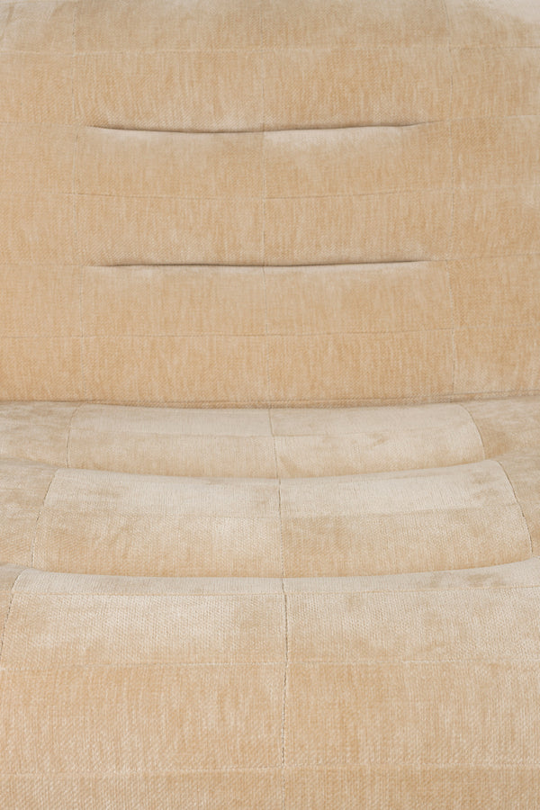 Loungestoel Wyatt Velours Beige