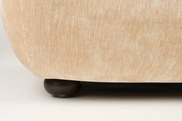 Loungestoel Wyatt Velours Beige