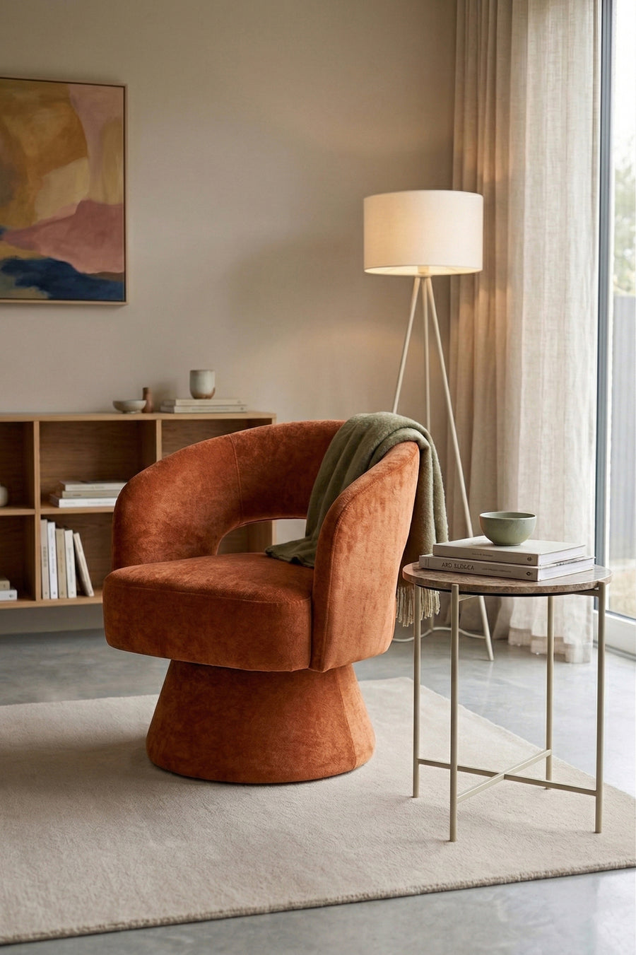 Loungestoel Charina Oranje