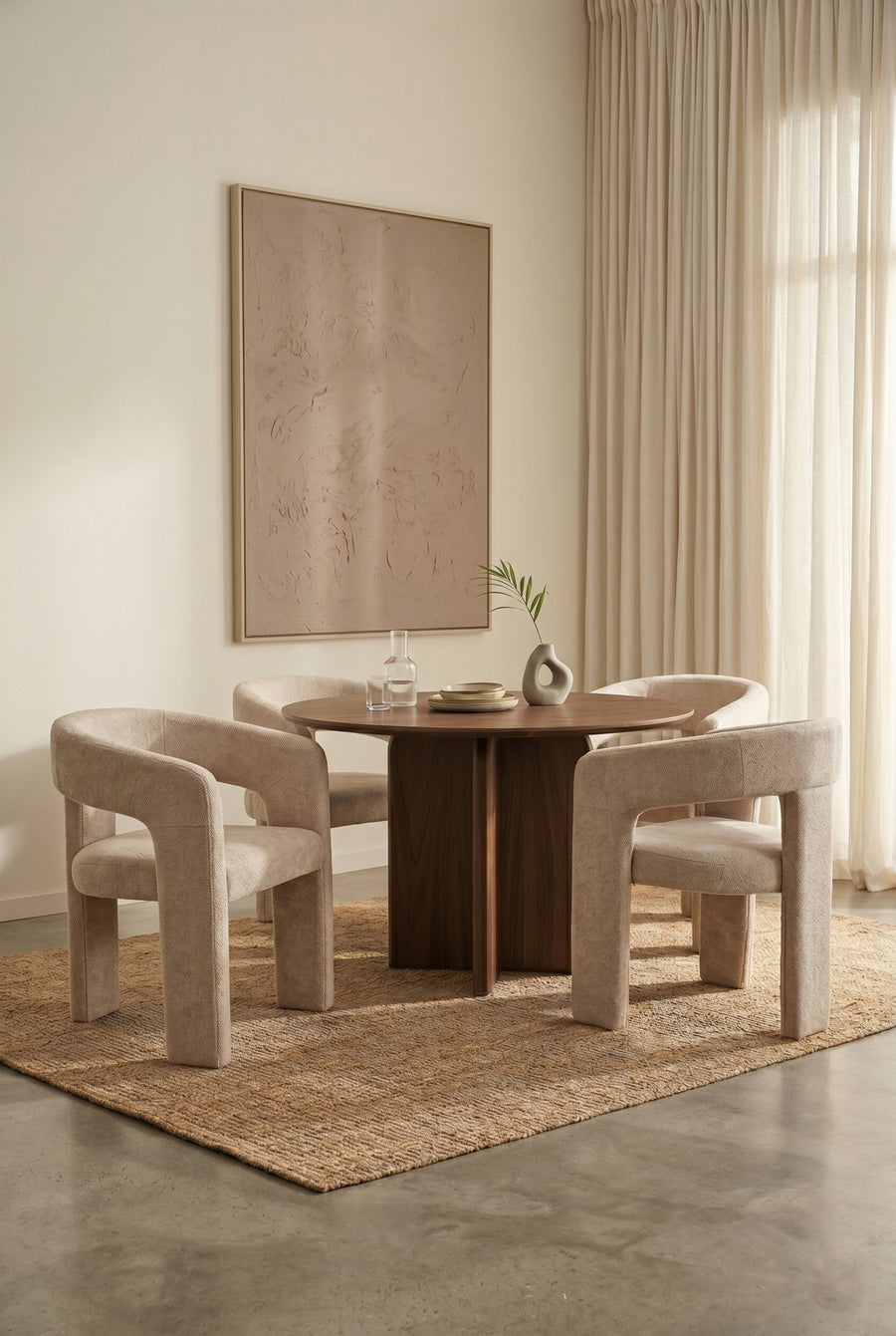 Stoel Valentin Beige (set of 2)