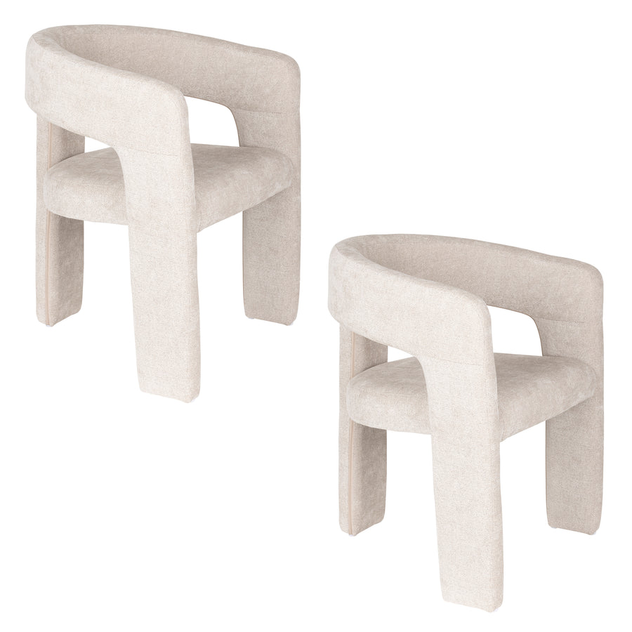 Stoel Valentin Beige (set of 2)