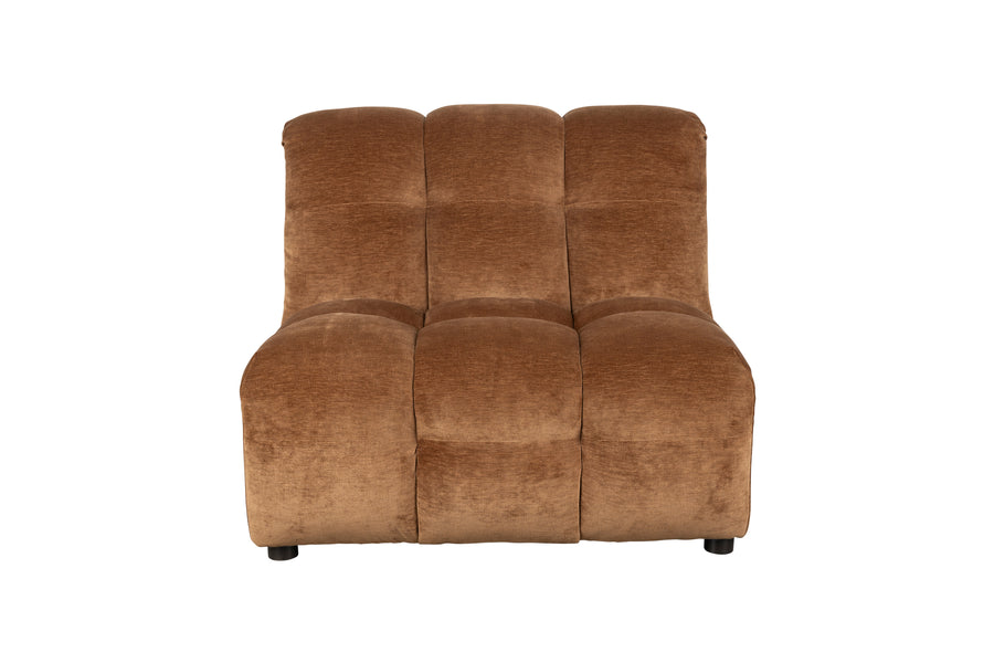 Bank Element Hackman Zonder Arm Velours Cognac