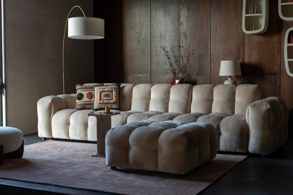 Bank Element Hackman Zonder Arm Velours Beige