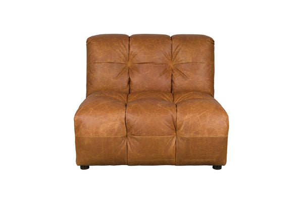 Bank Element Hackman Zonder Arm Leer Cognac