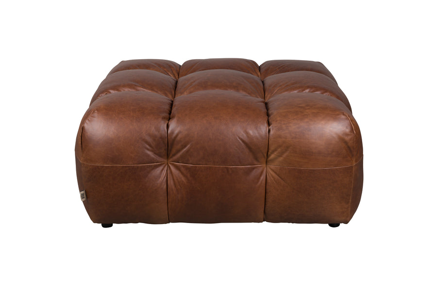 Hocker Hackman Leer Chocolate