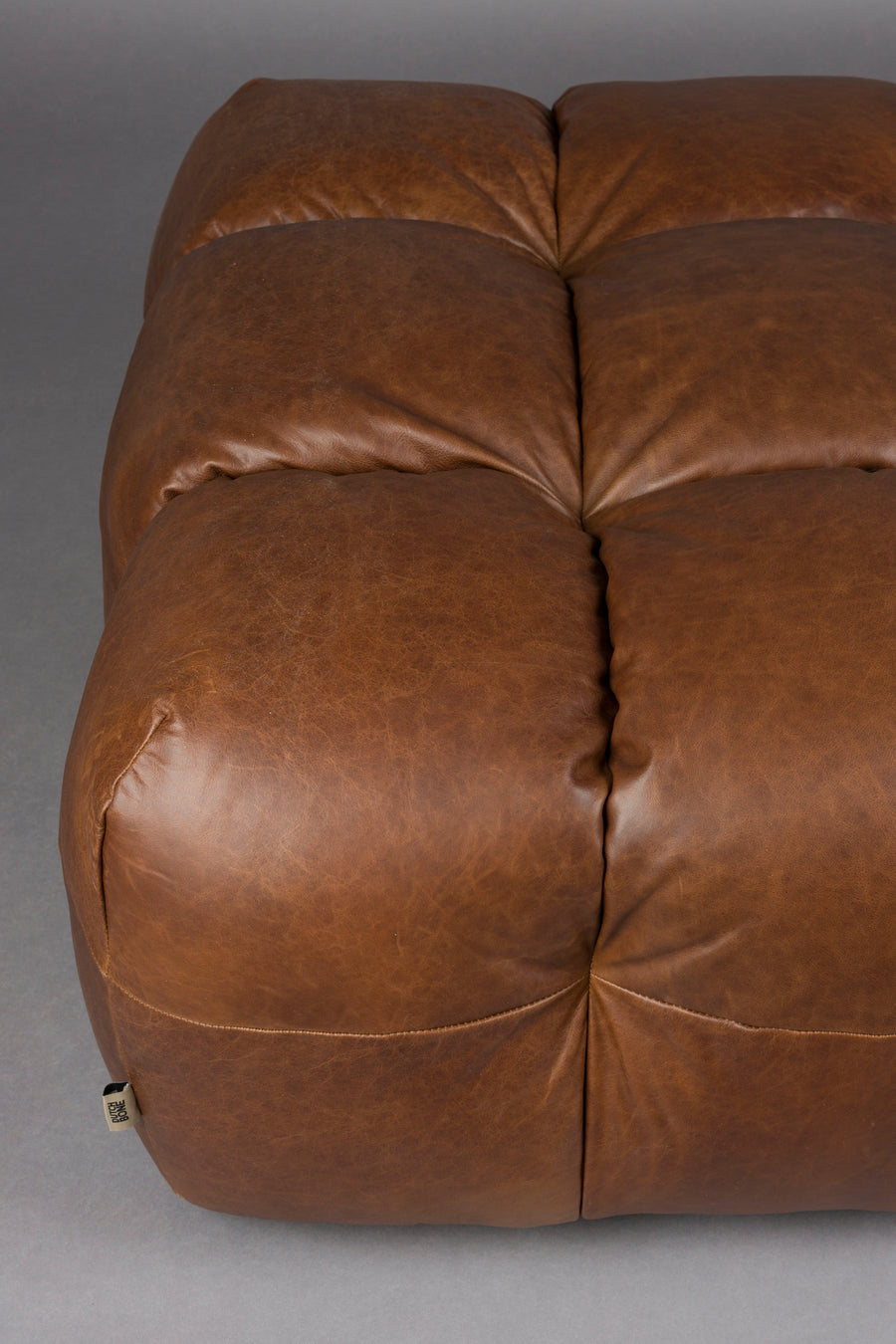 Hocker Hackman Leer Chocolate