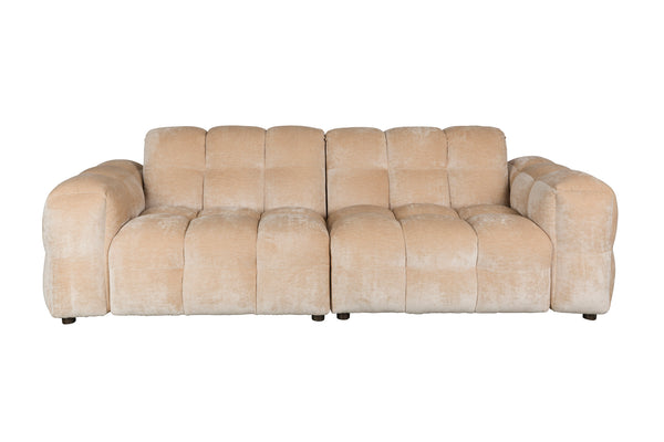 Bank Hackman 3-zits Velours Beige