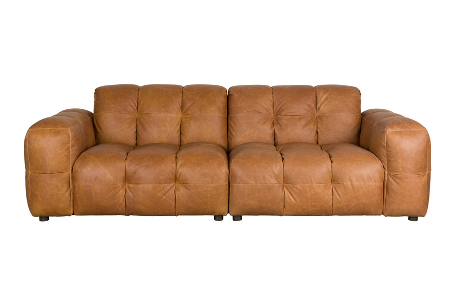 Bank Hackman 3-zits Leer Cognac