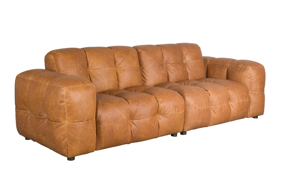 Bank Hackman 3-zits Leer Cognac
